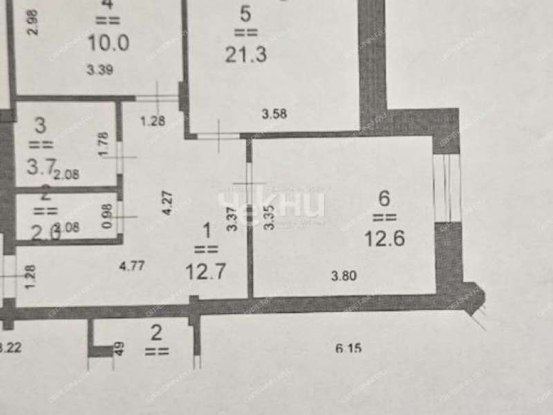 двухкомнатная квартира на улице Верхнепечёрская дом 13 к1