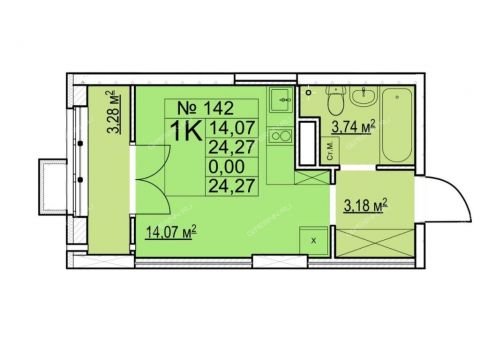 1-komnatnaya-poselok-volodarskogo-ul-ukrainskaya фото