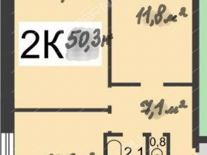 двухкомнатная квартира на улице Дьяконова дом 30а