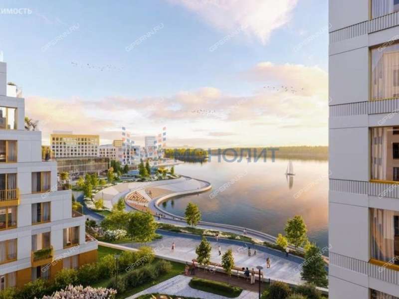 двухкомнатная квартира в новостройке на набережной Гребного канала