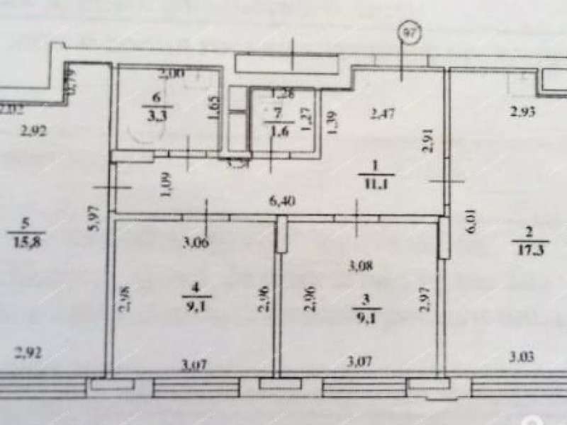 трёхкомнатная квартира на улице Новокузнечихинская дом 2
