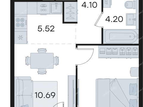 1-komnatnaya-ul-garshina-d-40-k1-1-5 фото
