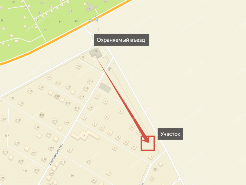 земельный участок 10 соток улица Серебряный Ключ