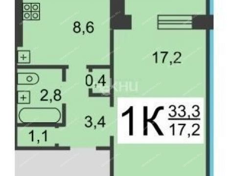 1-komnatnaya-ul-proletarskaya-d-12 фото