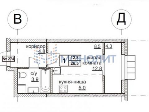 kvartira-studiya-akademika-koroleva-b-a-bulvar-227a фото