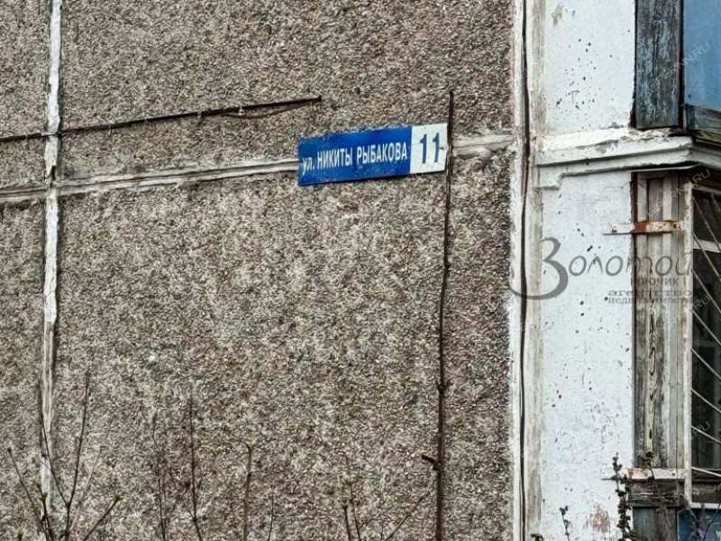 двухкомнатная квартира на улице Никиты Рыбакова дом 11