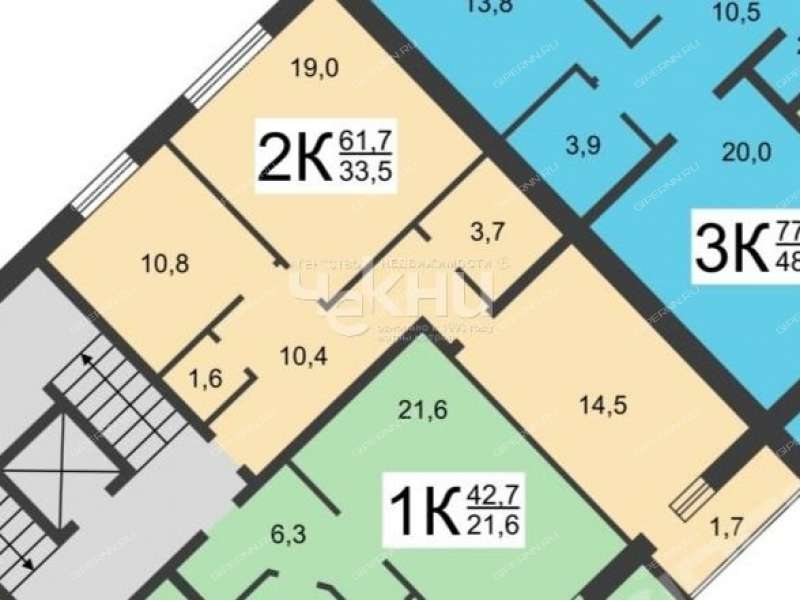 двухкомнатная квартира на улице Нижне-Печерская дом 4