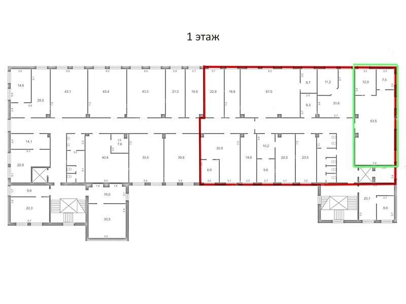 помещение под торговую площадь на Полтавская ул. 32