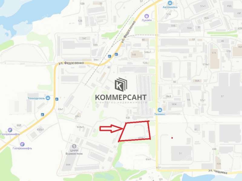 земельный участок под коммерческое использование в Сормовском районе Нижнего Новгорода